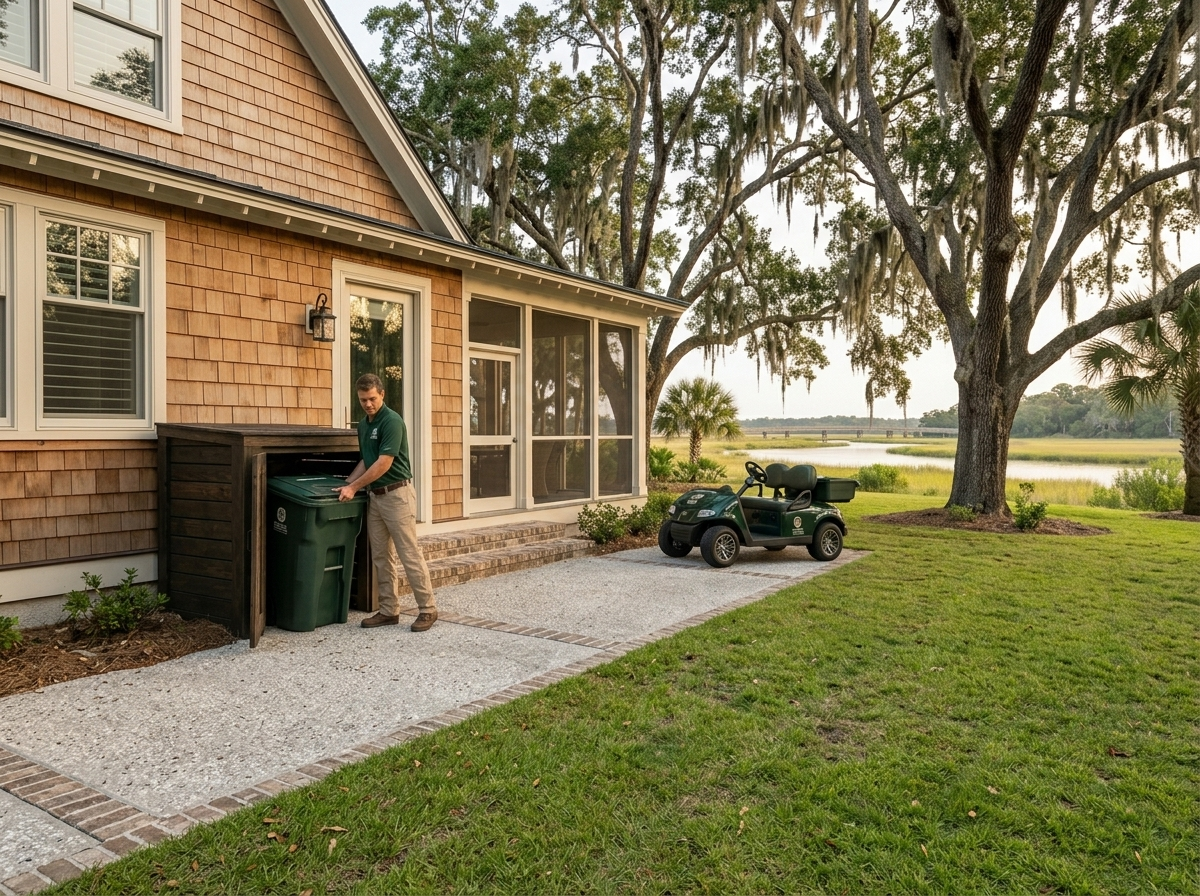 Concierge back-door waste service in Beaufort SC
